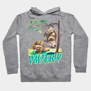 What did you say? Raccoon Retro Vintage Hoodie